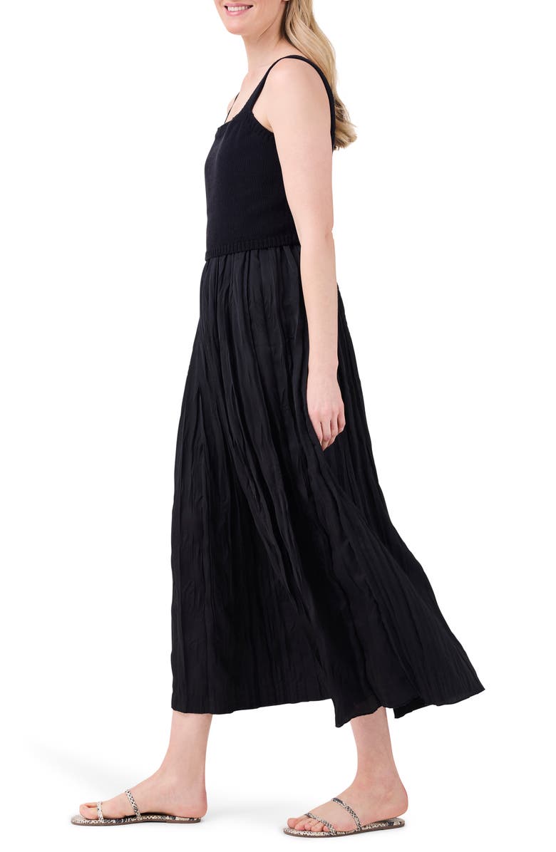 NIC+ZOE Kara Maxi Dress & Sweater, Alternate, color, Black Onyx