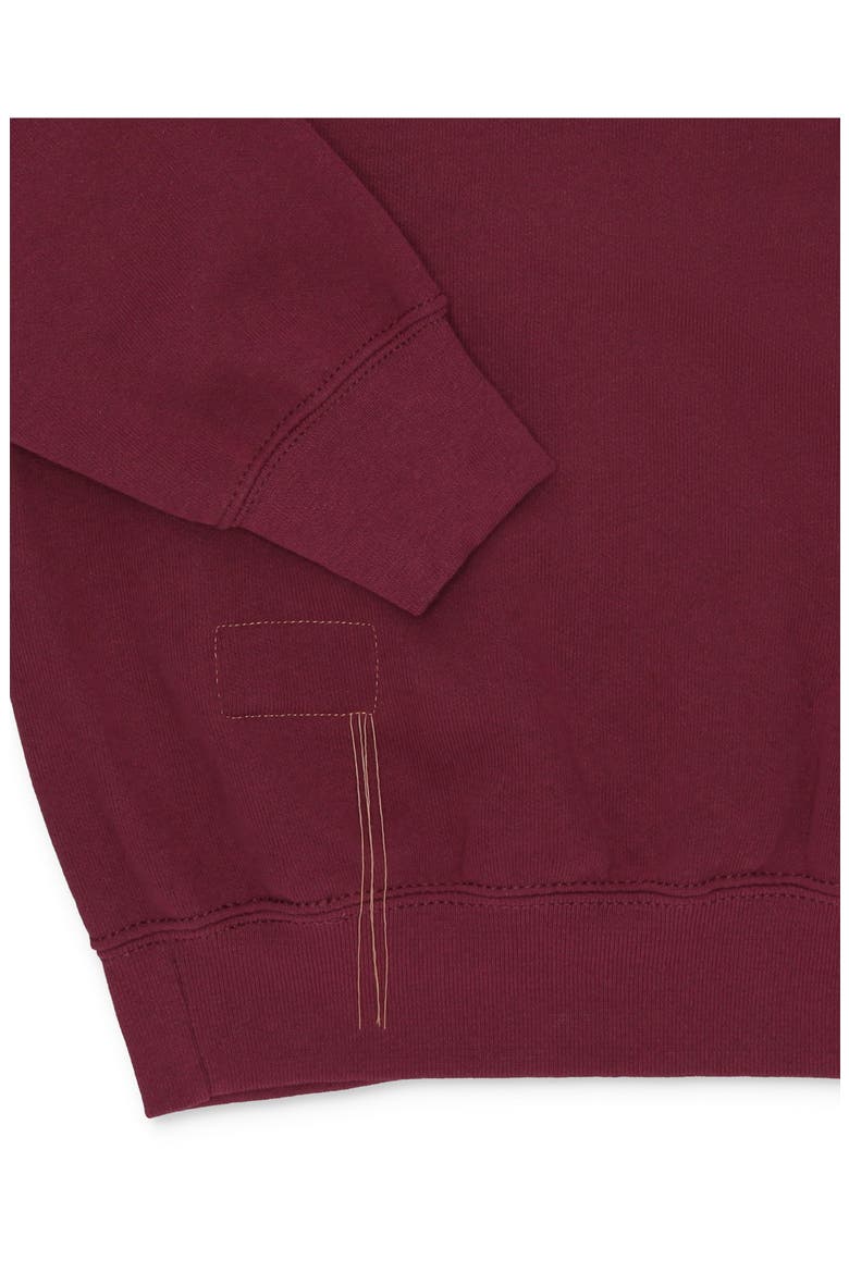 Cotton Hoodie Sweatshirt with Hood, Alternate, color, PURPLE