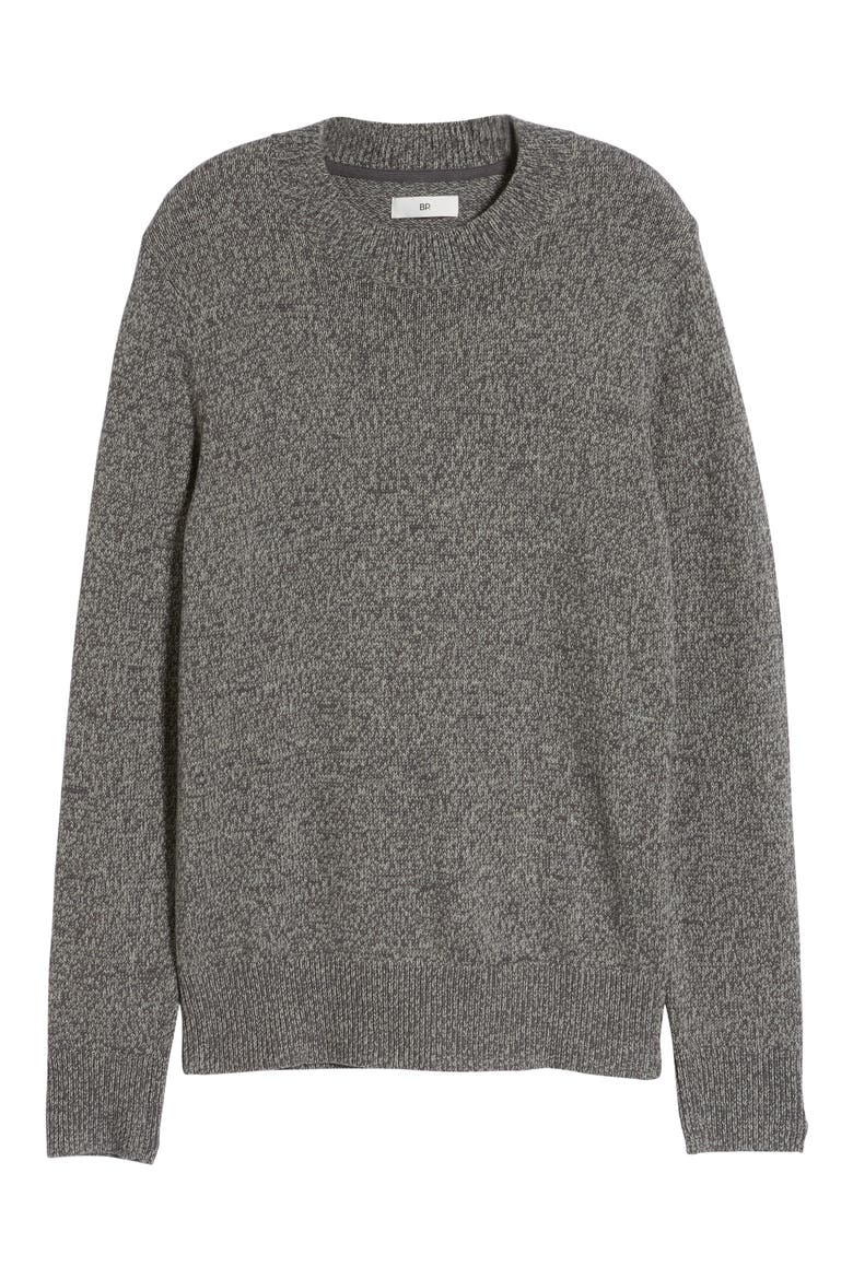 Crewneck Sweater, Alternate, color, GREY TWISTED MARL