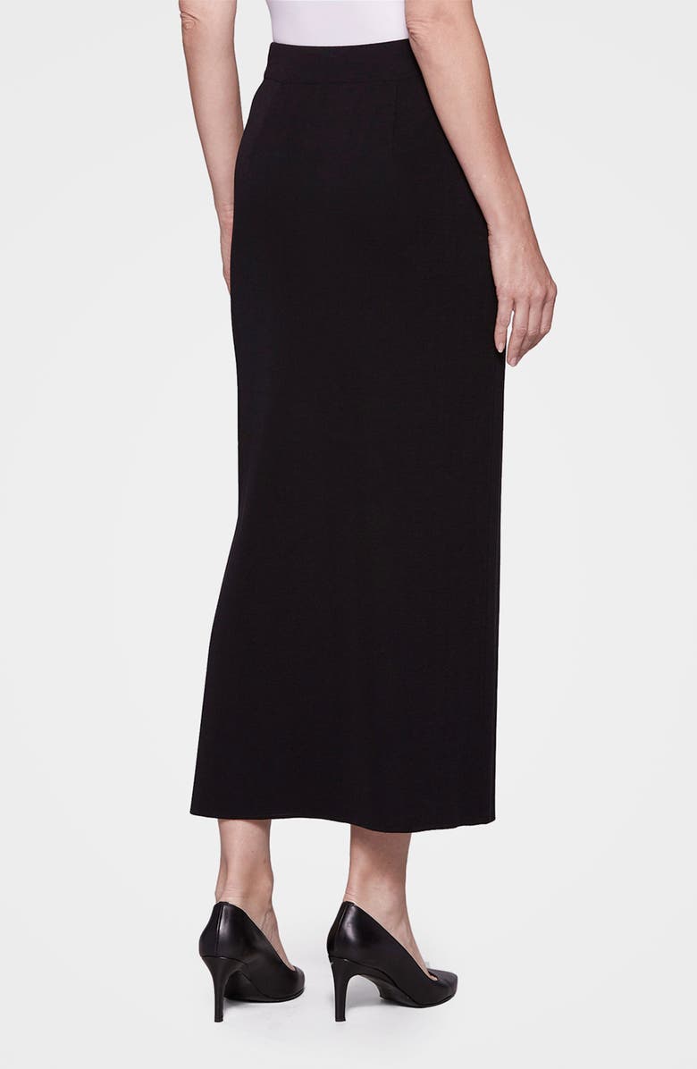 Misook Knit Maxi Skirt, Alternate, color, Black