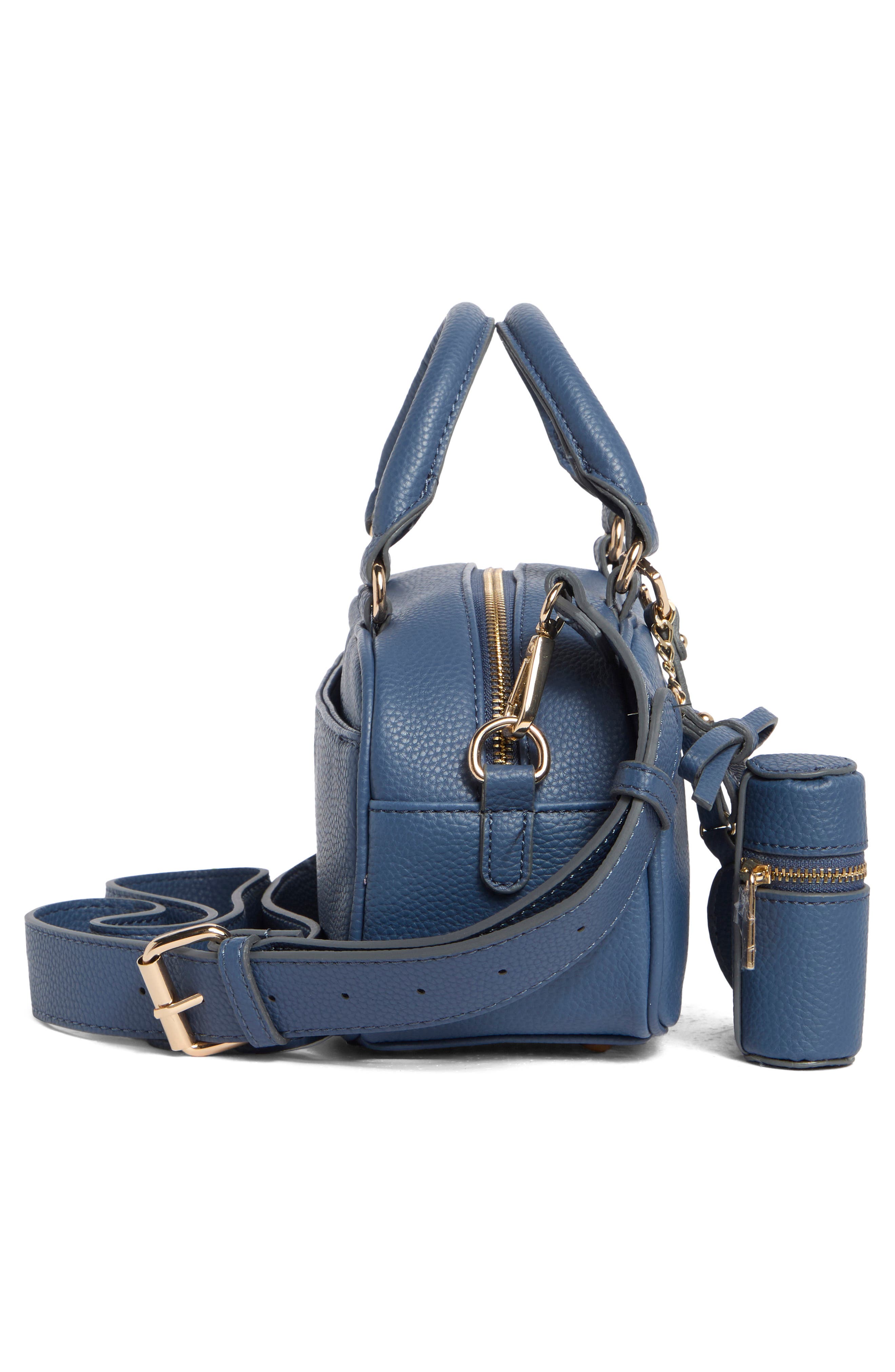 Ellah Mini Convertible Satchel Bag, Alternate, color, VINTAGE INDIGO