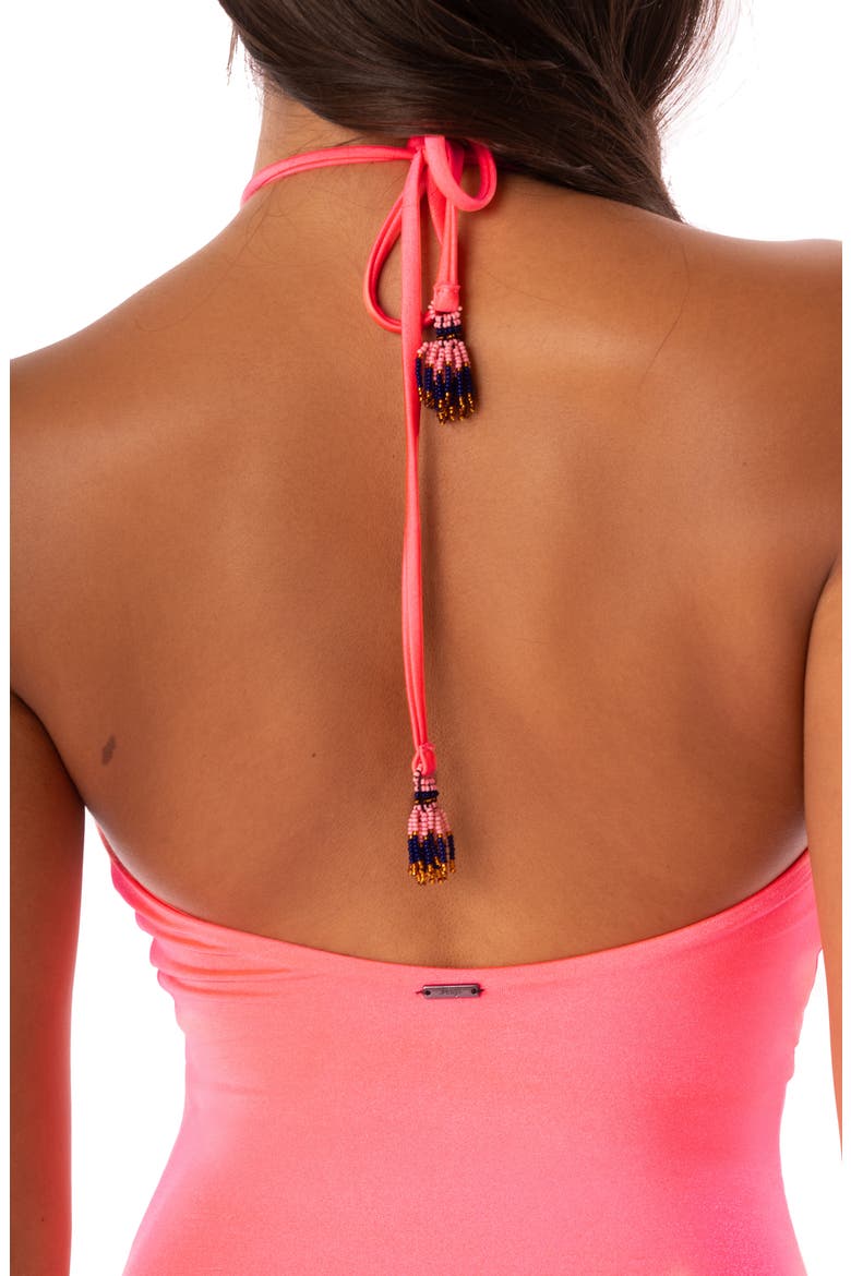 Cerise Royal Cutout One-Piece Swimsuit, Alternate, color, BRIGHT PINK