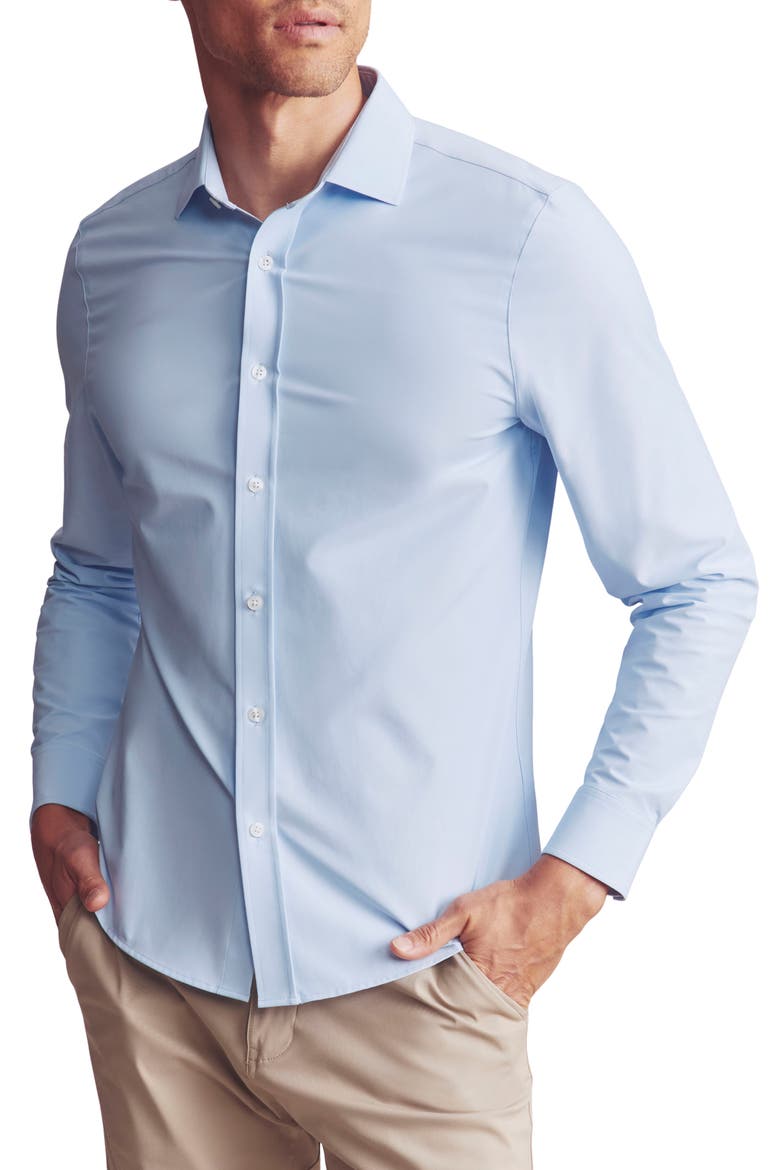 State of Mind Slim Fit Button-Up Shirt, Main, color, BLUE