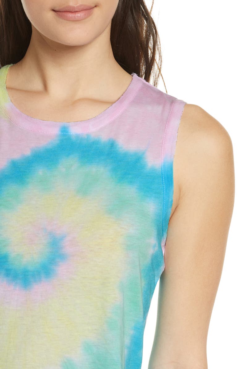 Chaser Tie Dye Shirttail Tank, Alternate, color, 
