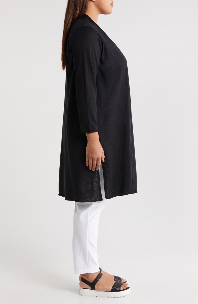 Eileen Fisher Organic Linen & Organic Cotton Longline Cardigan, Alternate, color, 