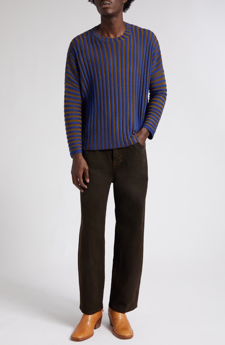 Eckhaus Latta Keyboard Ribbed Wool Sweater, Alternate, color, 