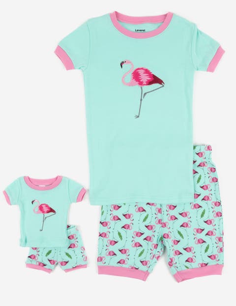 Girls Matching Doll Short Printed Cotton Pajamas (Toddler, Little Kid & Big Kid)