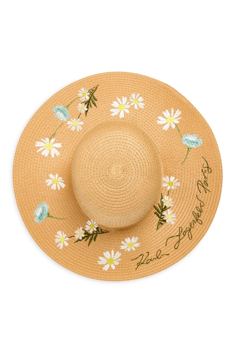 Karl's Garden Straw Floppy Sun Hat, Alternate, color, NATURAL