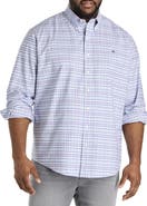 Brooks Brothers Big & Tall Non-Iron Plaid Oxford Sport Shirt