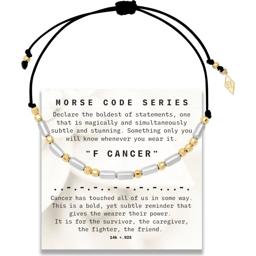 Elliot Young Morse Code Bracelet On Adjustable Cord