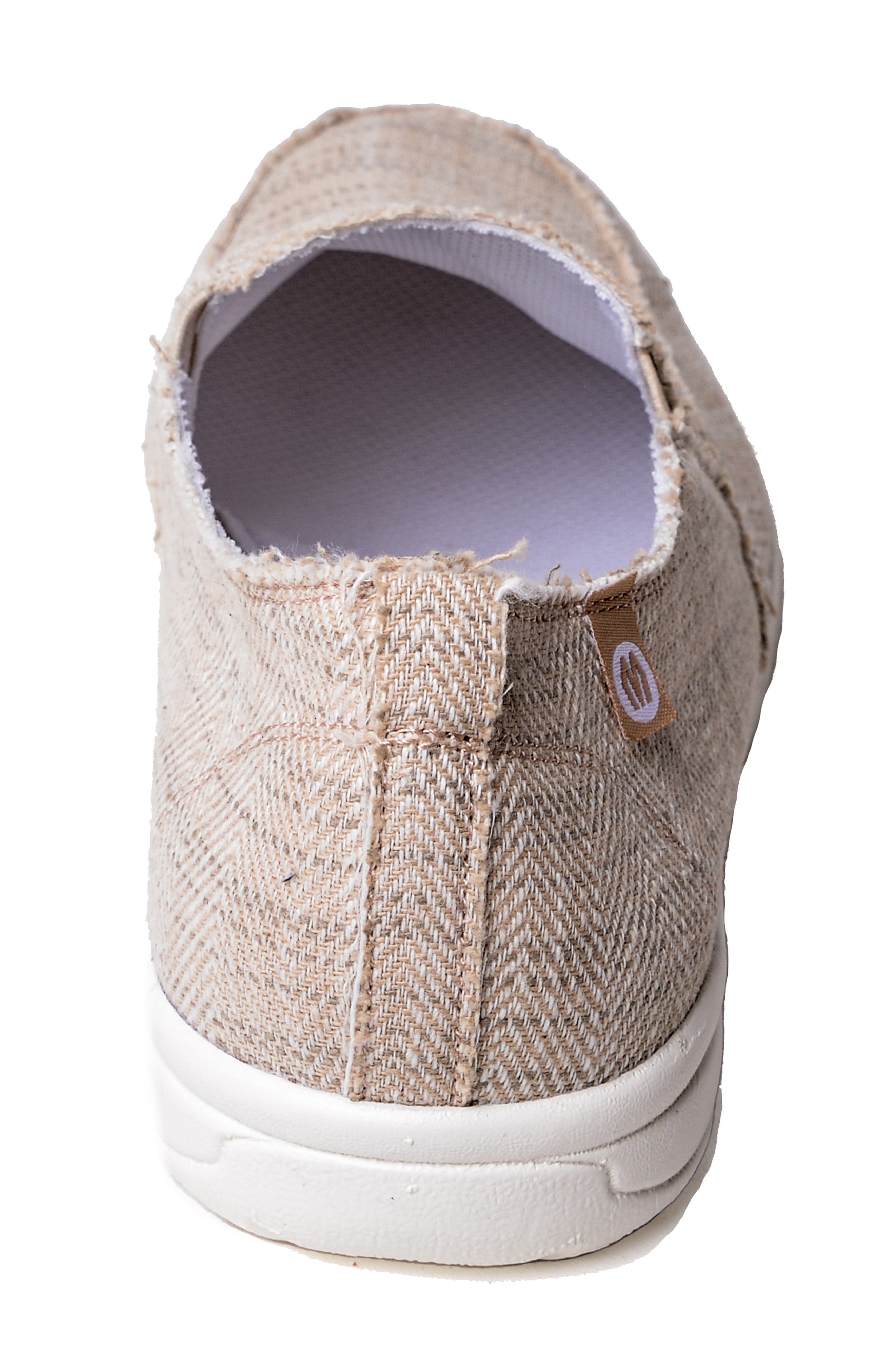 Minnetonka Expanse Slip-On Sneaker, Alternate, color, Tan Herringbone