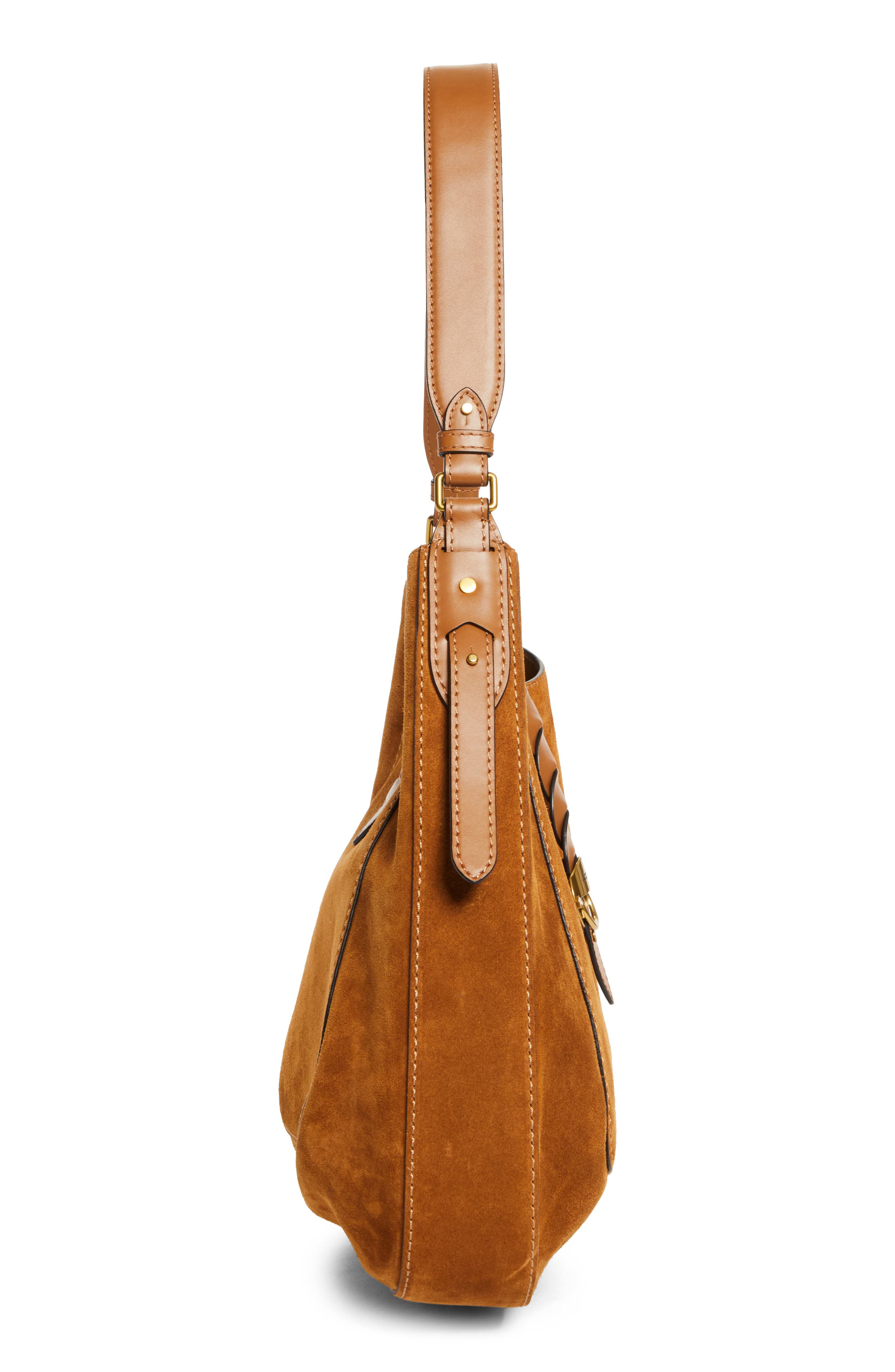 Isabel Marant Altay Suede Hobo Bag, Alternate, color, 