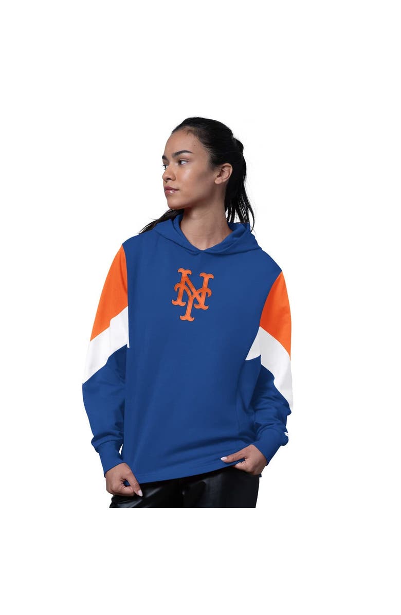 STARTER Women's Starter  Royal New York Mets Scrimmage Pullover Hoodie, Main, color, Royal