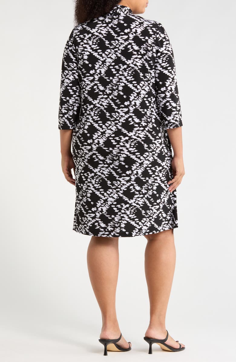 Connected Apparel 2Fer Jacket Dress, Alternate, color, Black