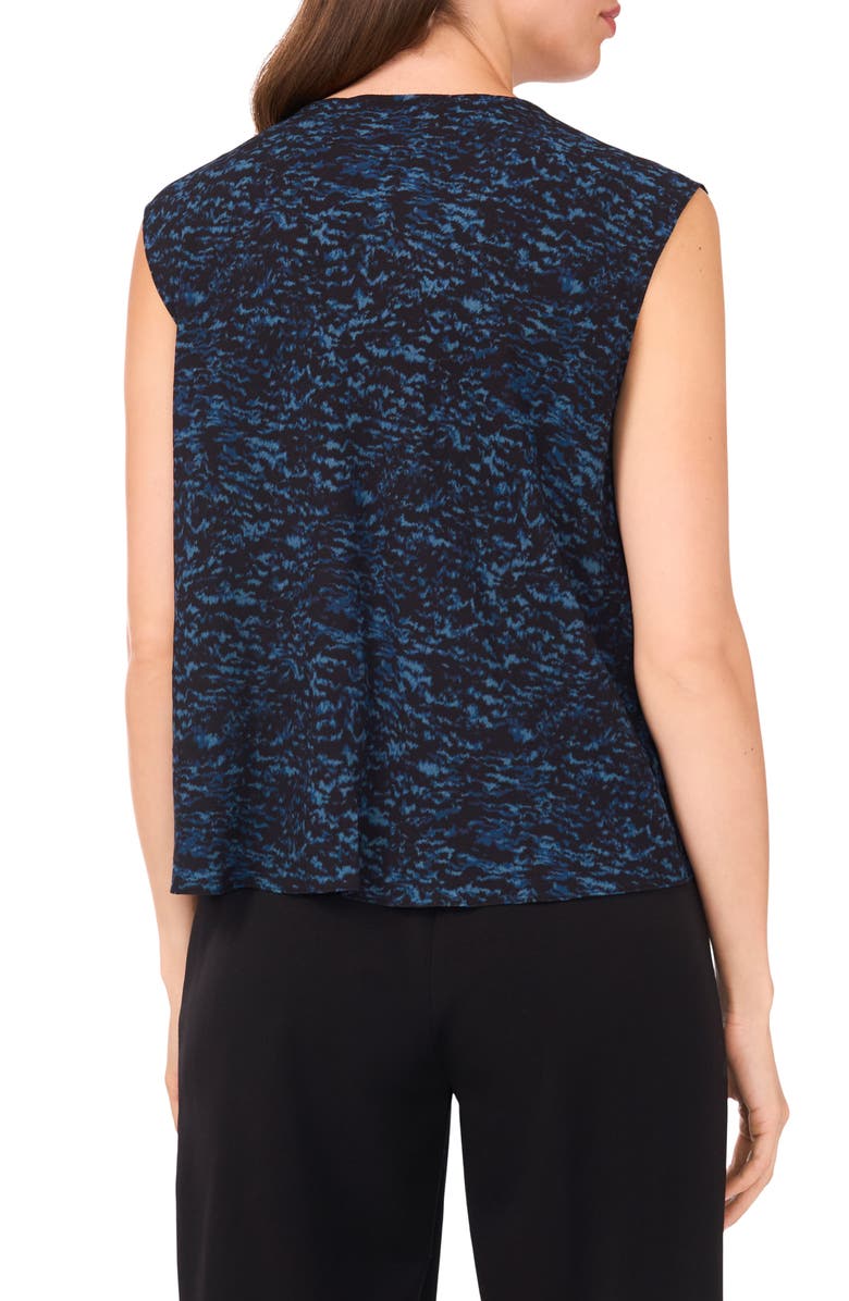 Halogen<sup>®</sup> Wave Texture Cowl Neck Top, Alternate, color, Rich Black