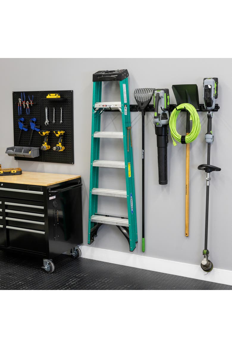 48" Modular Multi-Use Adjustable Garage Organizer - Holds 450 lbs, Main, color, Black