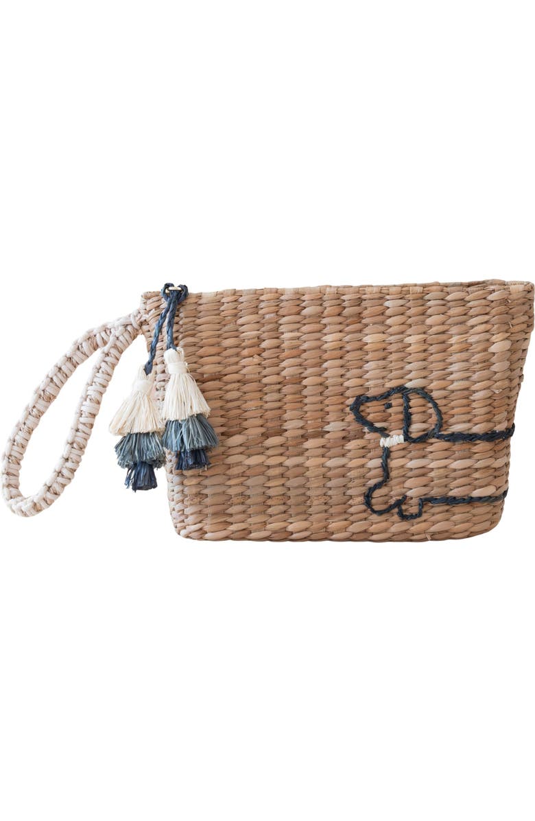 LIKHA Dachshund Embroidered Wristlet, Main, color,