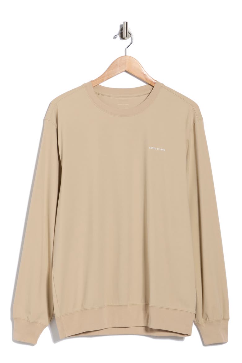 Tempo Lite Crewneck T-Shirt, Alternate, color, TAN