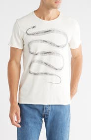 John Varvatos Snake Skeleton Organic Cotton Graphic T-Shirt