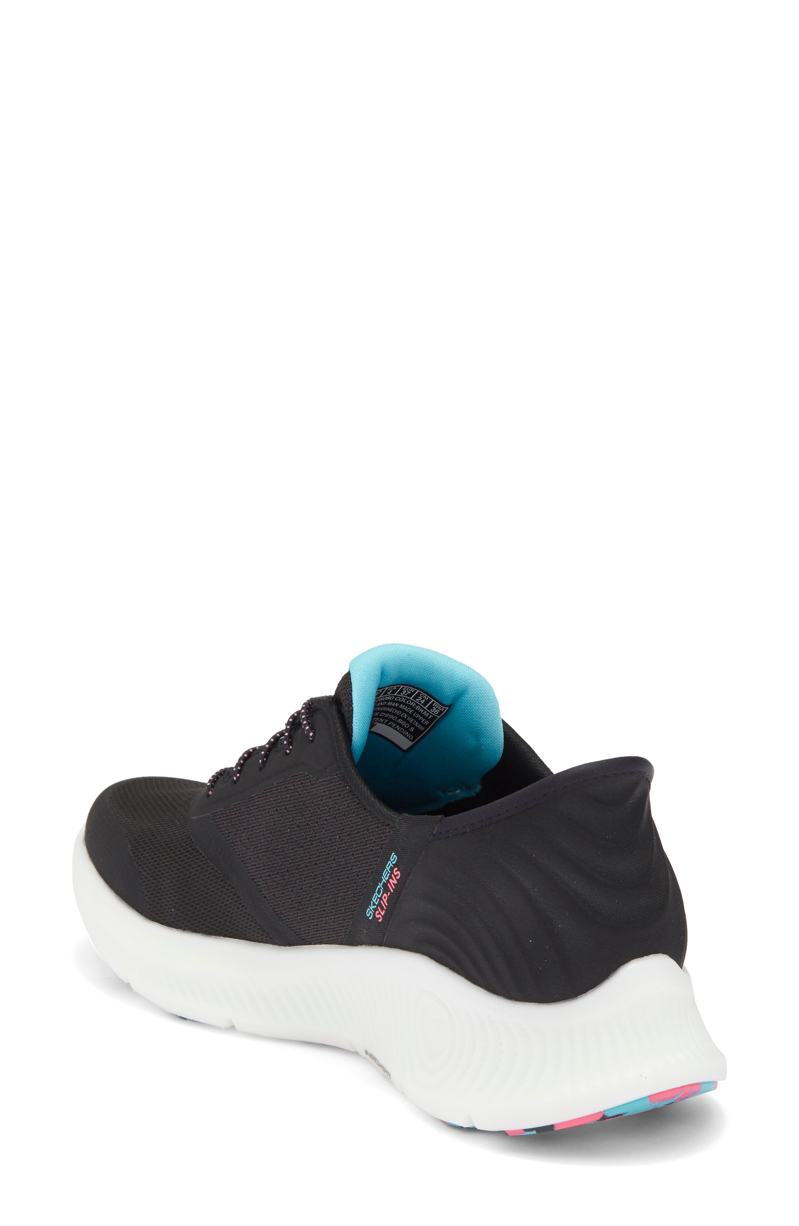 SKECHERS Slip-Ins Go Walk Anywhere Sneaker, Alternate, color, Black Multi