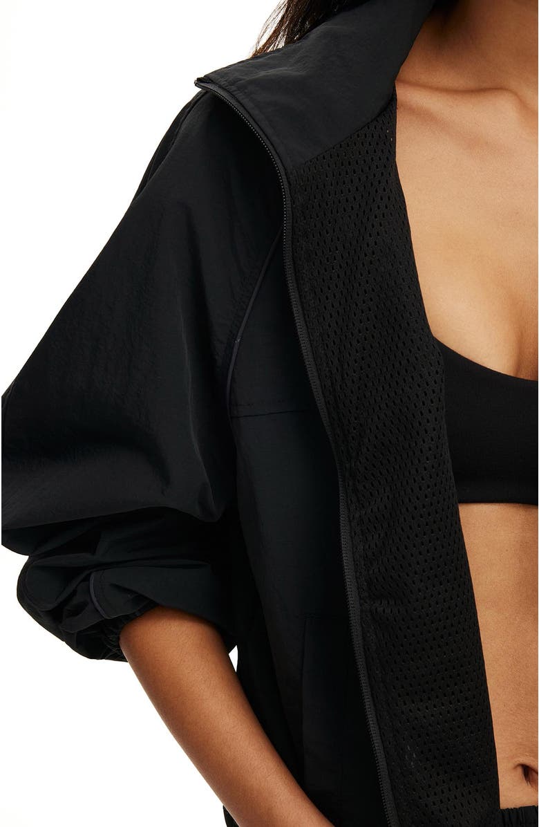 COTTON ON BODY Women's Active Offside Windbreaker, Alternate, color, Black