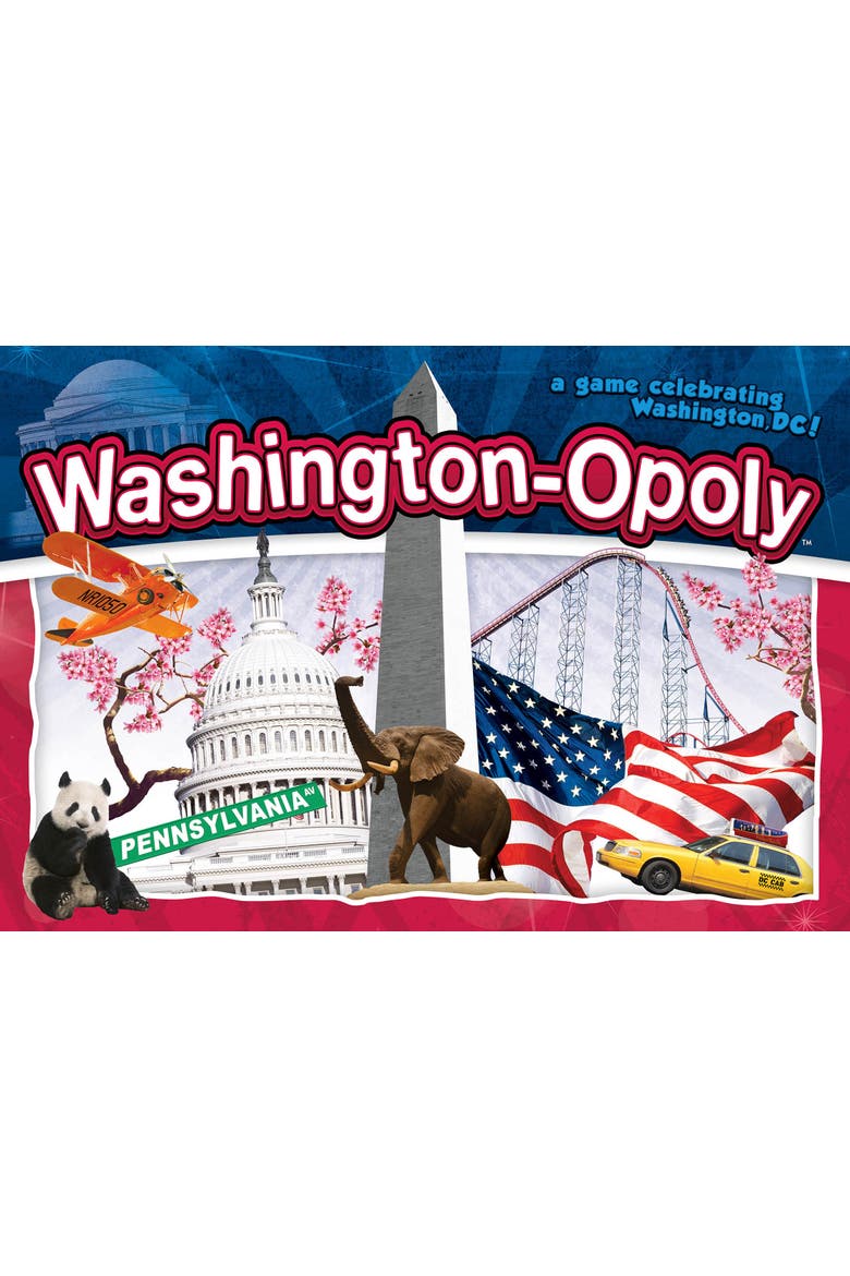 Washingtondcopoly Monopoly Board Game, Alternate, color, Multicolored