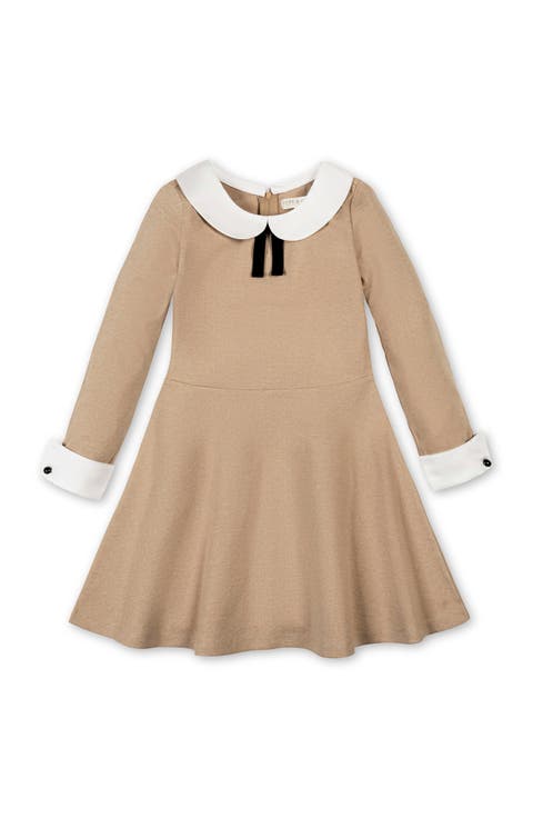 Kids' Peter Pan Collar Bow Dress