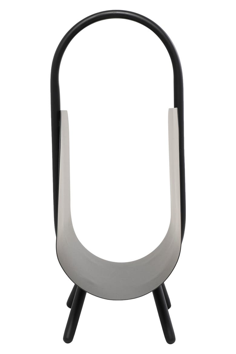 The Novogratz Iron Magazine Holder, Alternate, color, BLACK