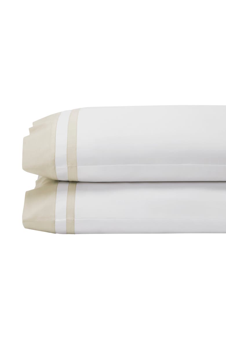 Stella Organic Cotton Percale Pillowcases - Set of 2, Main, color, White/Natural