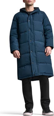 DKNY Zip Front Longline Puffer