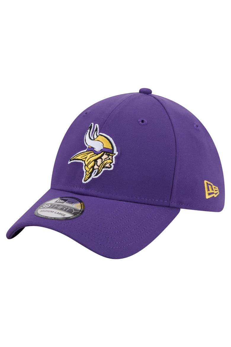 Men's New Era  Purple Minnesota Vikings Core Team 39THIRTY Flex Hat, Main, color, Purple