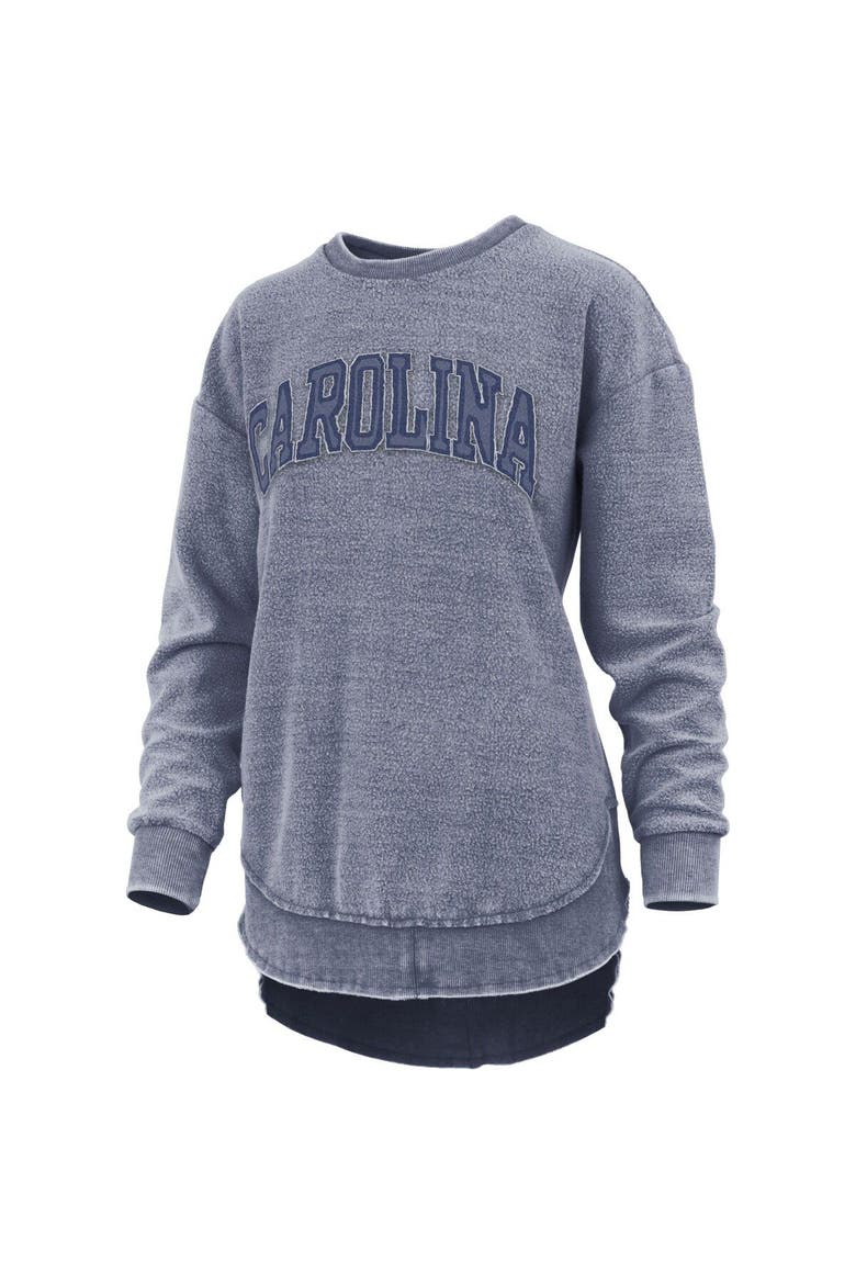 Women's Pressbox Navy North Carolina Tar Heels Ponchoville Pullover Sweatshirt, Alternate, color, Navy