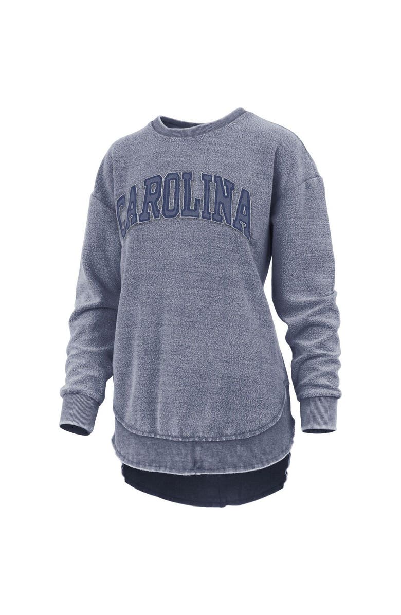 PRESSBOX Women's Pressbox Navy North Carolina Tar Heels Ponchoville Pullover Sweatshirt, Alternate, color, Navy