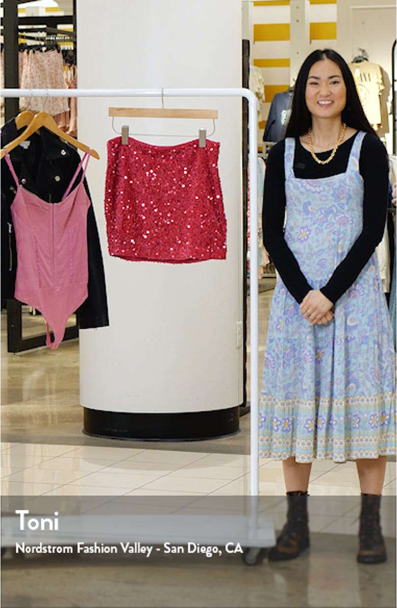 Sequins Velvet Miniskirt, sales video thumbnail