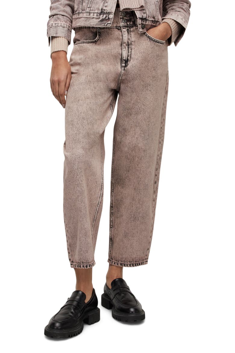 Hailey Straight Leg Ankle Jeans, Main, color, WASHED PINK