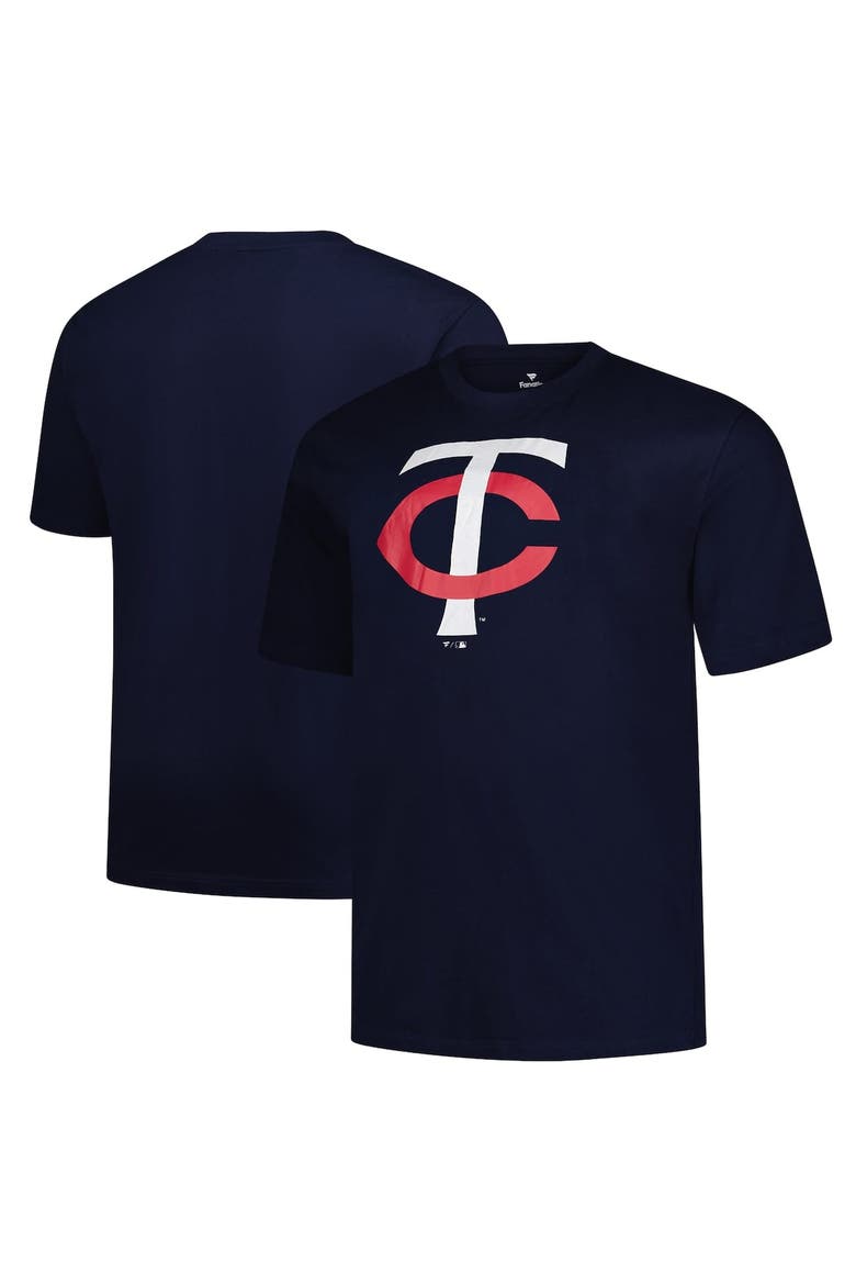Men's Profile Navy Minnesota Twins Big & Tall Primary Logo T-Shirt, Main, color, Navy