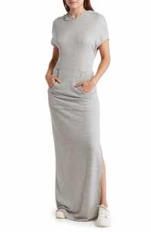 GO COUTURE Short Sleeve Hoodie Dress