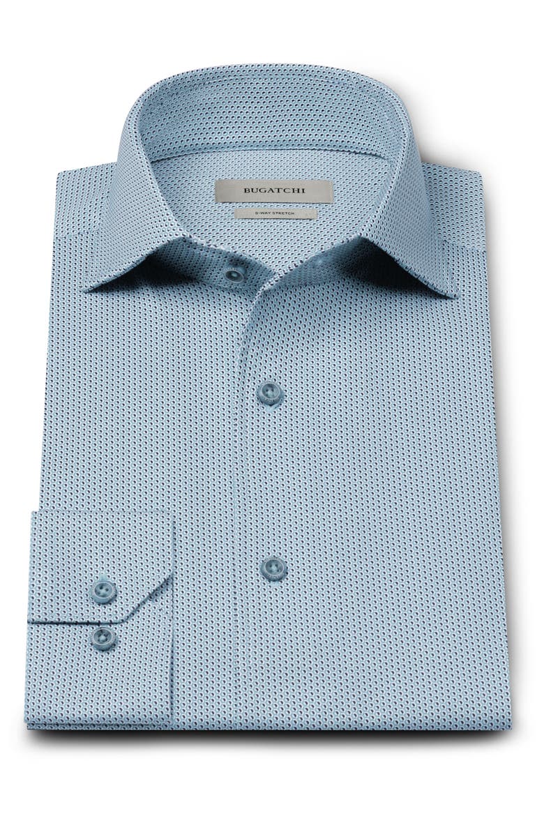 Devon OoohCotton® Geo Print Button-Up Shirt, Alternate, color, TEAL