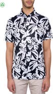 CONSTRUCT Regular Fit Exploded Floral Print Recycled Performance Golf Button-Down Shirt
