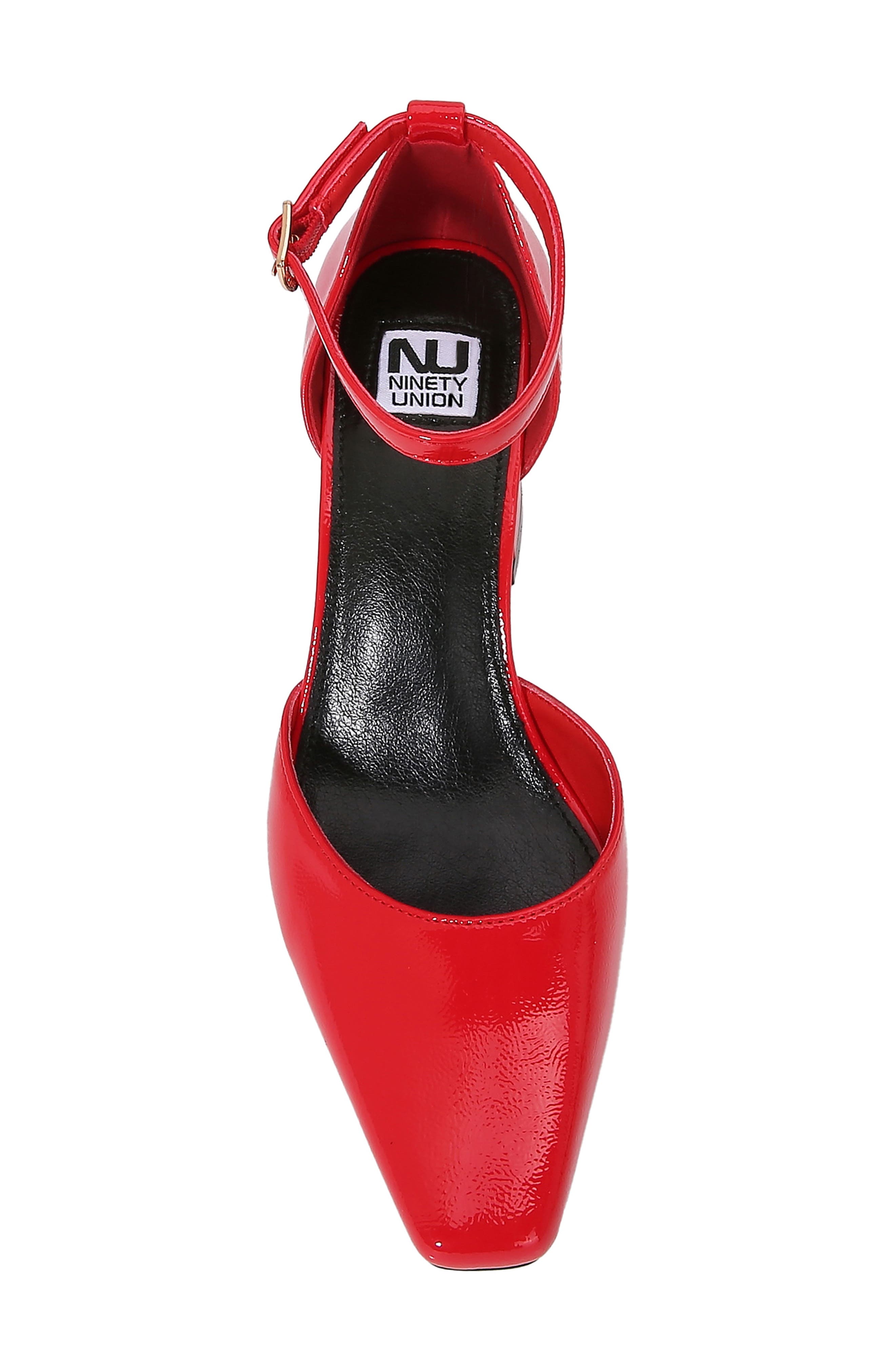 Megan Square Toe Pump, Alternate, color, RED