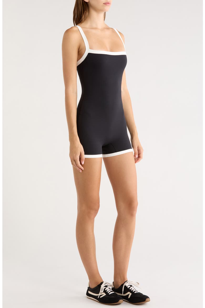 Monah Rigor Romper, Alternate, color, BLACK/ WHITE