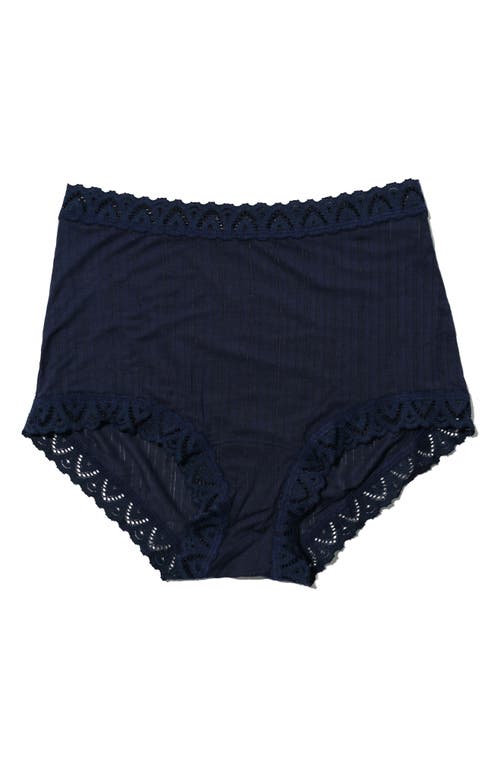 Hanky Panky Mellowluxe™ High Waist Boyshorts In Blue
