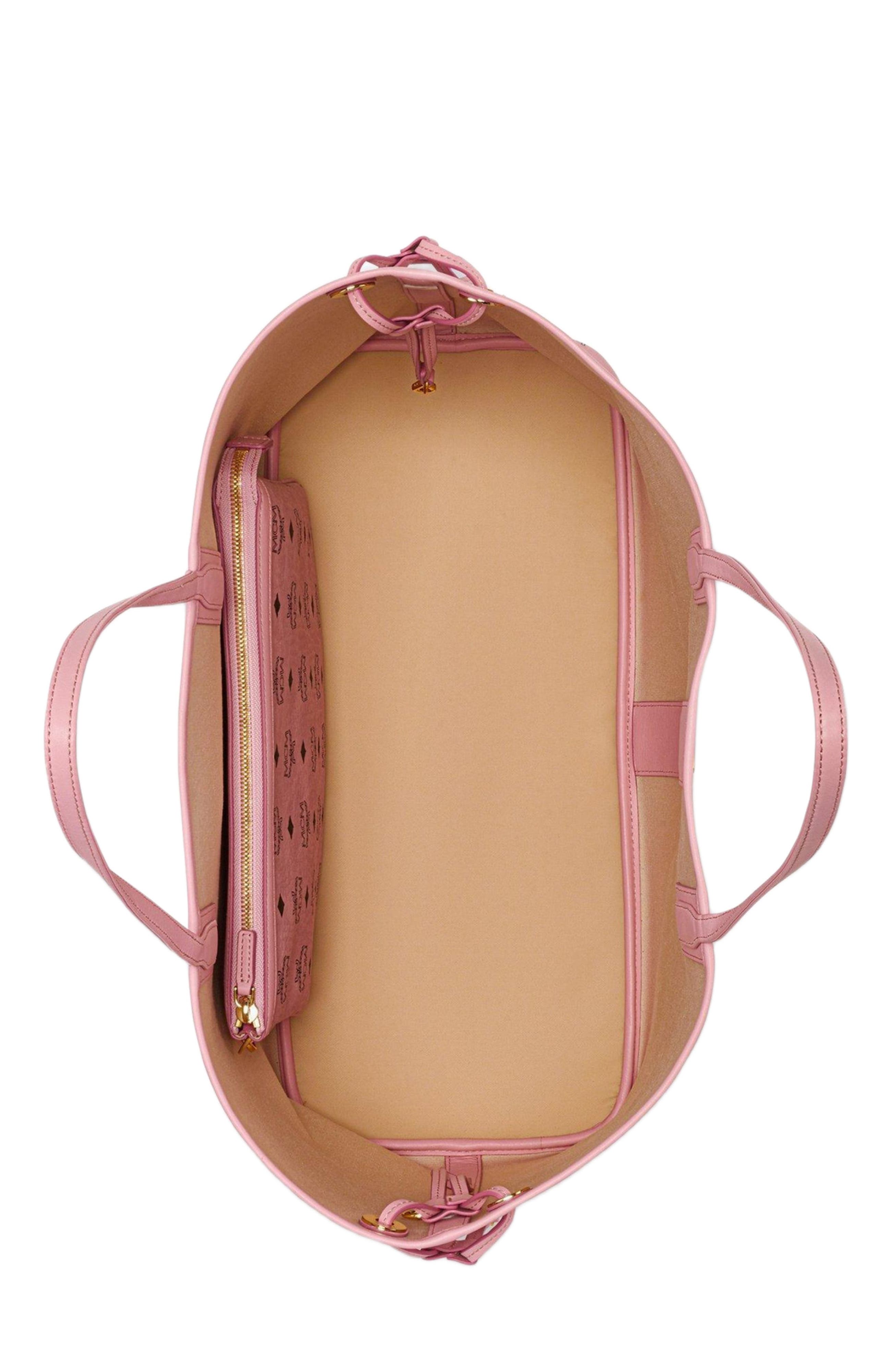 MCM Large Liz Shopper in Visetos, Alternate, color, 