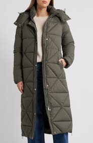 Sam Edelman Quilted Puffer Coat with Removable Hood