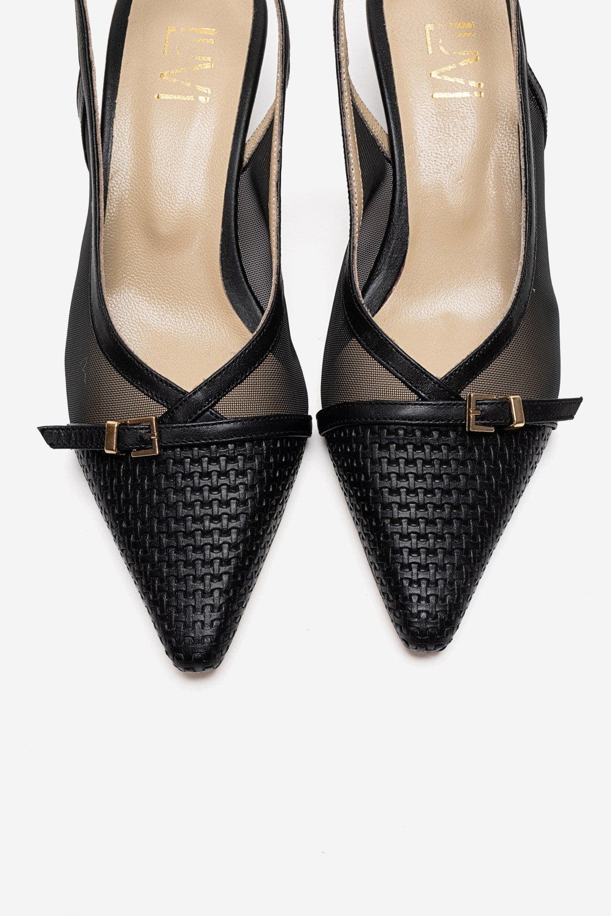 Prologue Shoes Laviera Mesh Slingback Pump, Alternate, color, Black