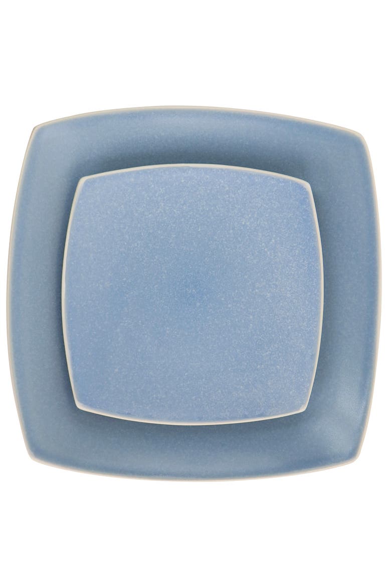 16 Piece Reactive Glaze Stoneware Dinnerware Set, Alternate, color, White