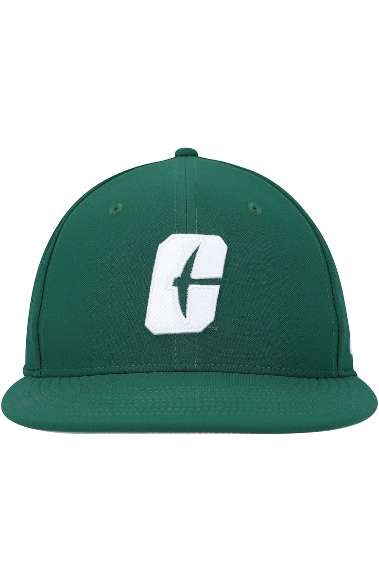 Nike Men's Nike Green UNC Charlotte 49ers True AeroBill Performance Fitted Hat, Alternate, color, 
