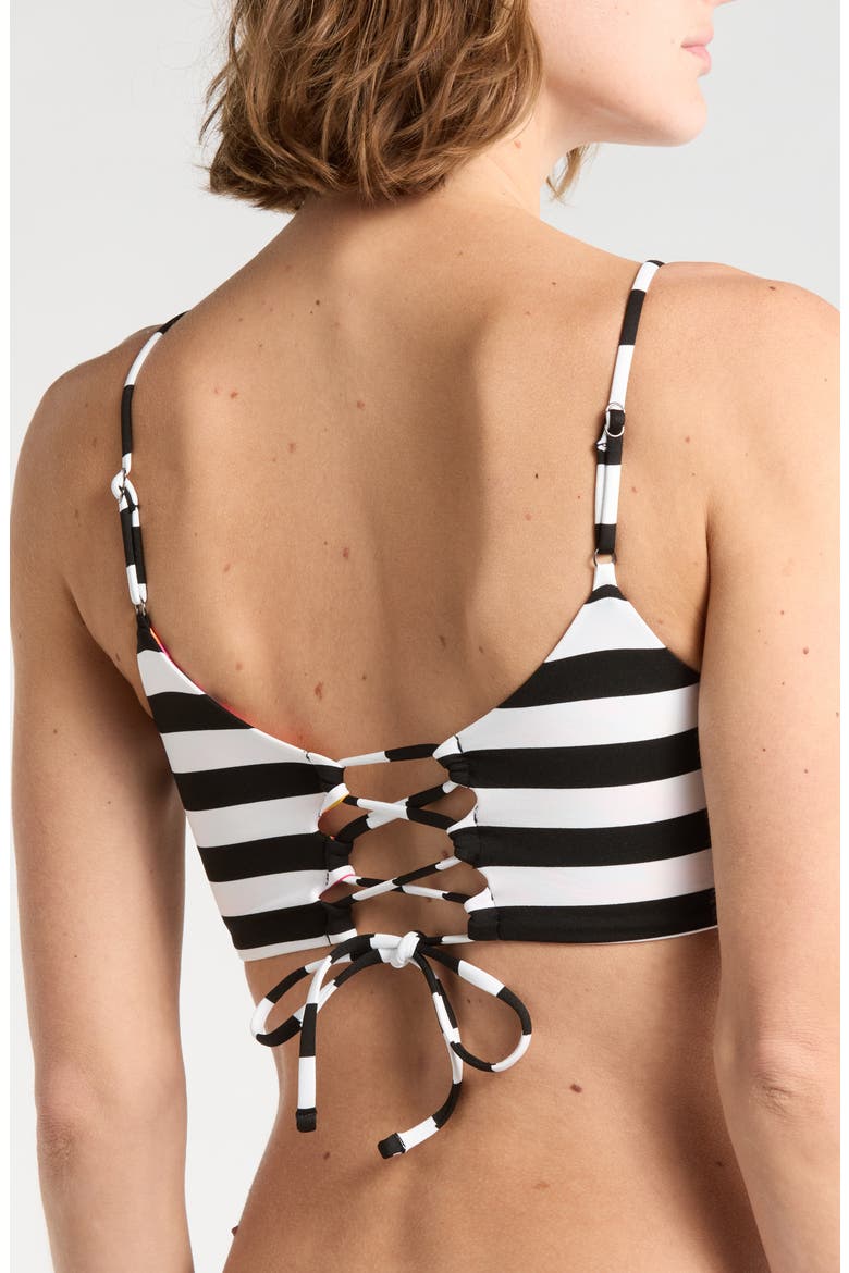 Ceci Reversible Bikini Top, Alternate, color, BLACK