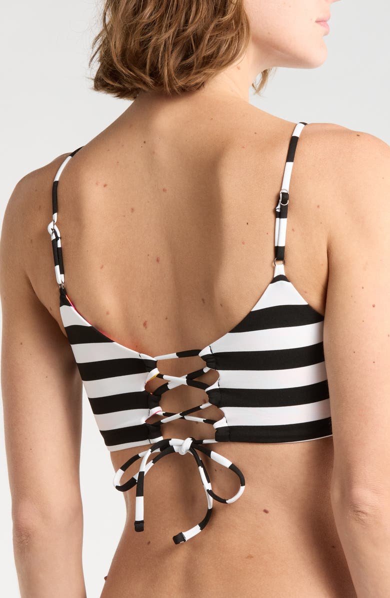 Maaji Ceci Reversible Bikini Top, Alternate, color, Black
