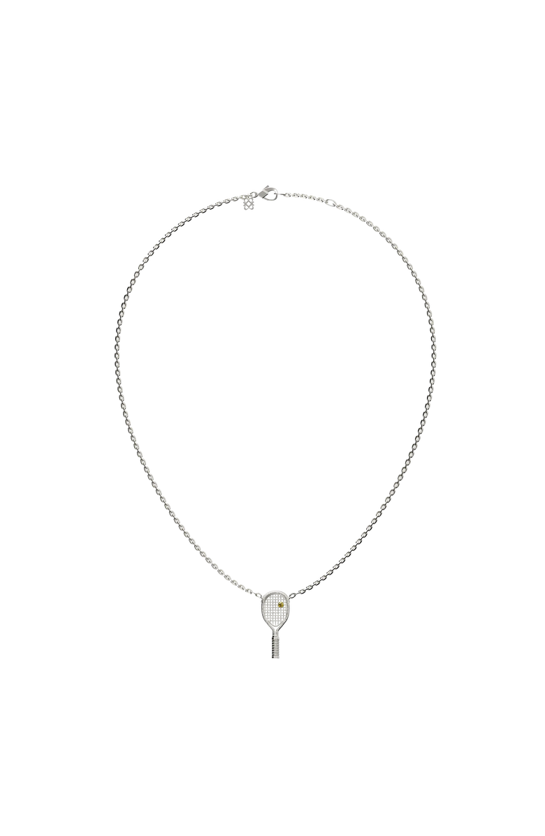 PASCAL The Tennis Necklace, Yellow Diamond, Alternate, color, Silver / Yellow Diamond